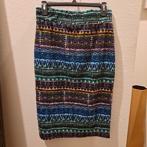 Tribal Print Skirt